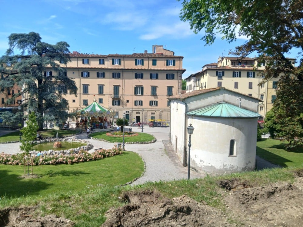 Lucca, výhled z hradeb