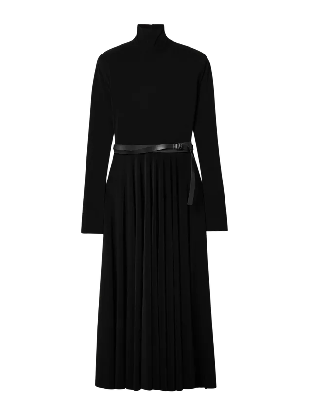 Midišaty s rolákovým límcem ze strečového žerzeje, NORMA KAMALI, 305 €