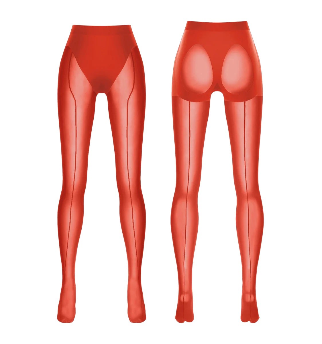 Červené punčocháče, MUGLER, prodává Mugler.com, 120 €