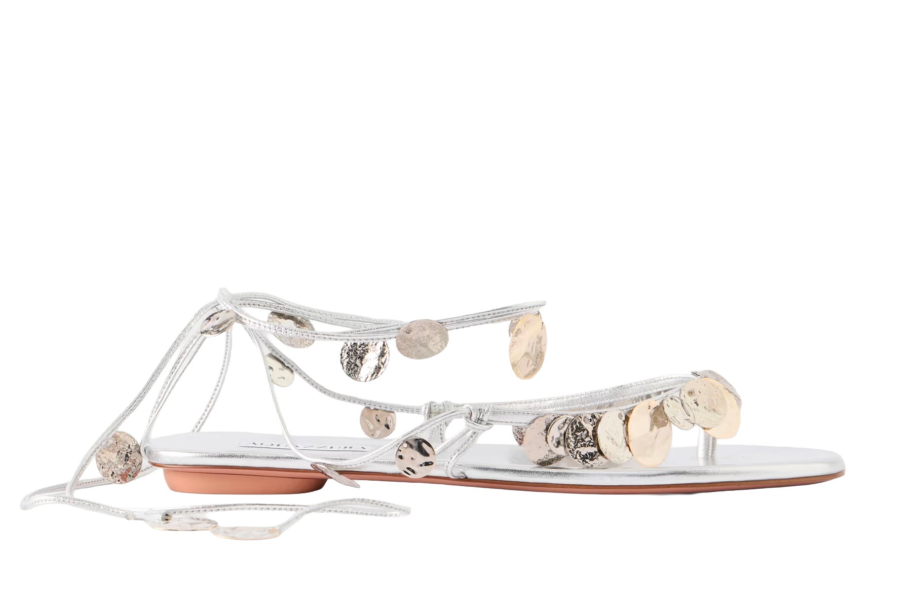 Ozdobné sandály typu žabky, AQUAZZURA, 950 €