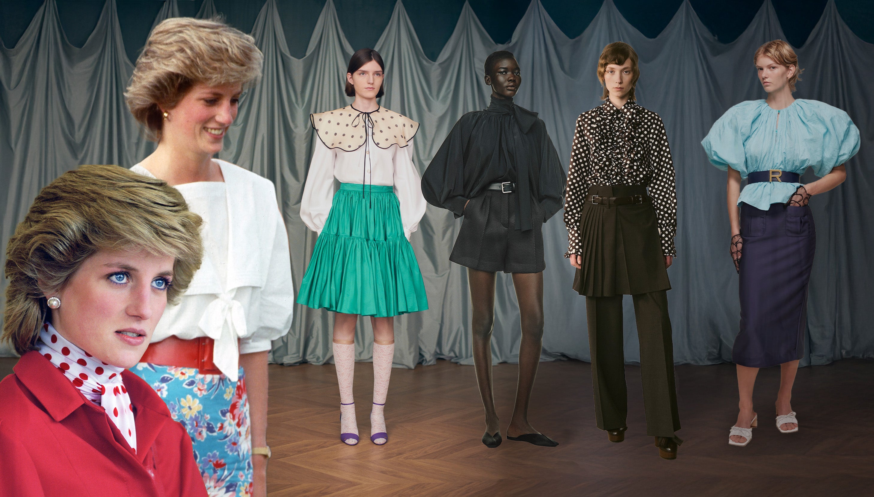 Elegantní halenky inspirované princeznou Dianou, kterou jsou toto léto mimořádně trendy