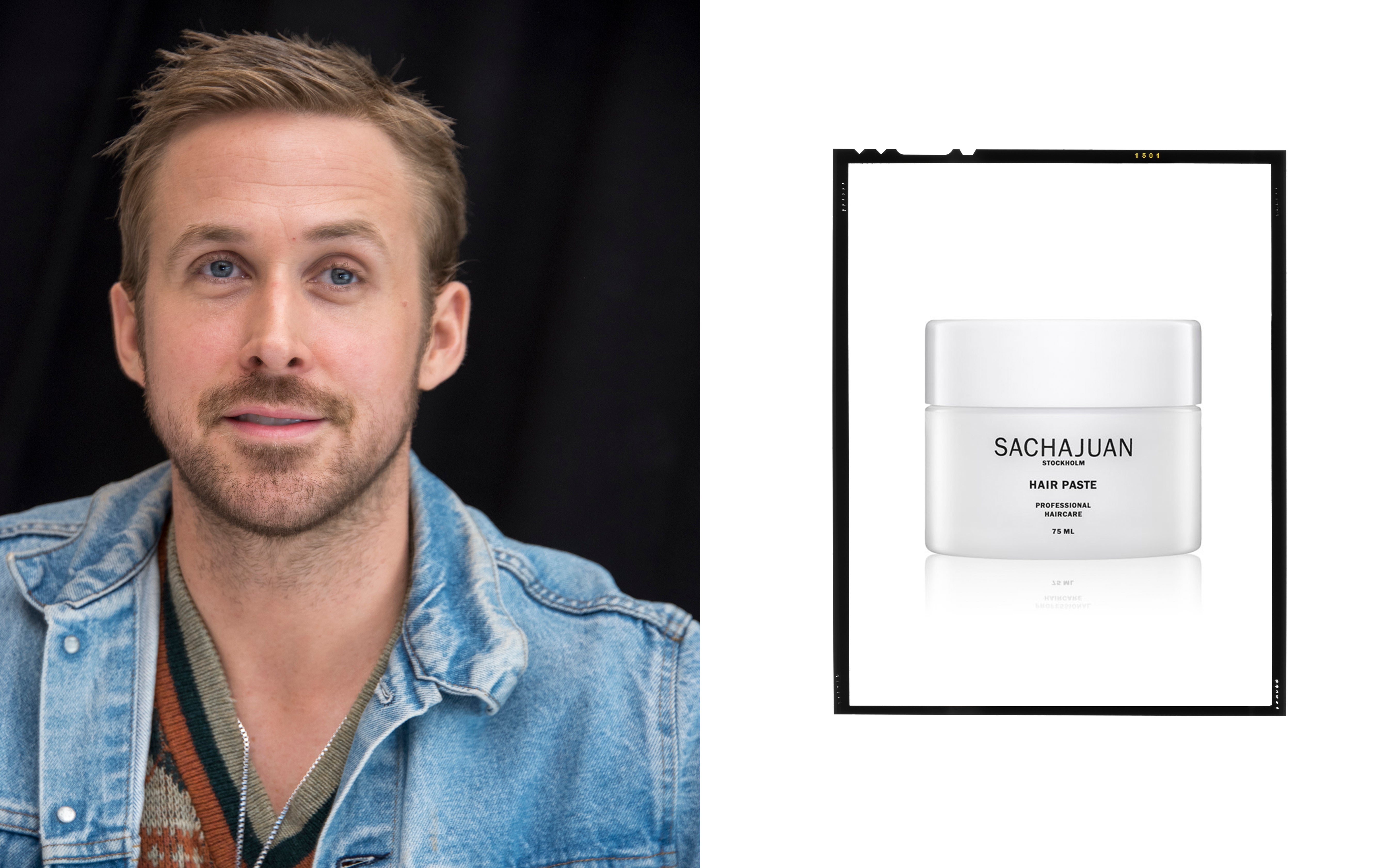 Ryan Gosling. Hair Paste, Sachajuan, 600 Kč Ryan Gosling. Hair Paste, Sachajuan, 600 Kč