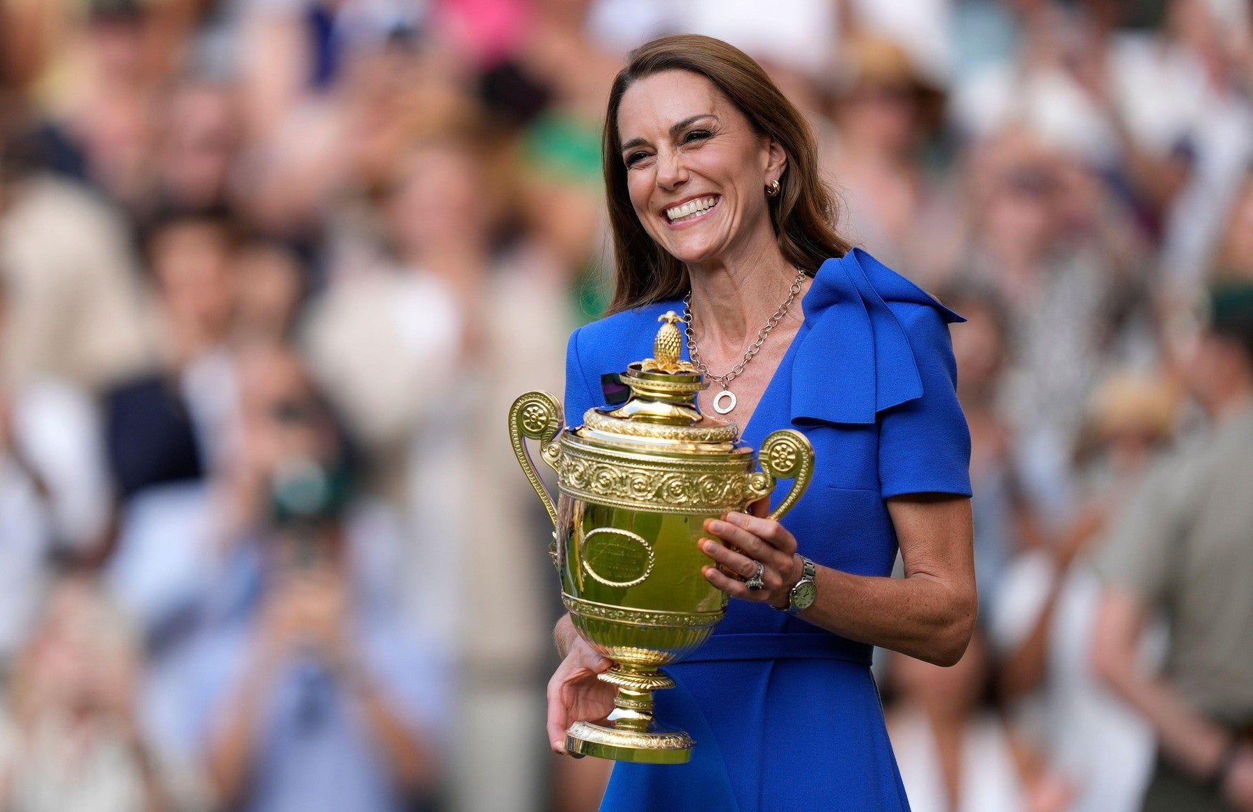 Princezna Catherine zazářila na Wimbledonu v barvě, kterou už jednou pobláznila celý svět