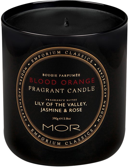 Vonná svíčka Blood orange, Mor boutique, prodává Fragonito, 948 Kč
