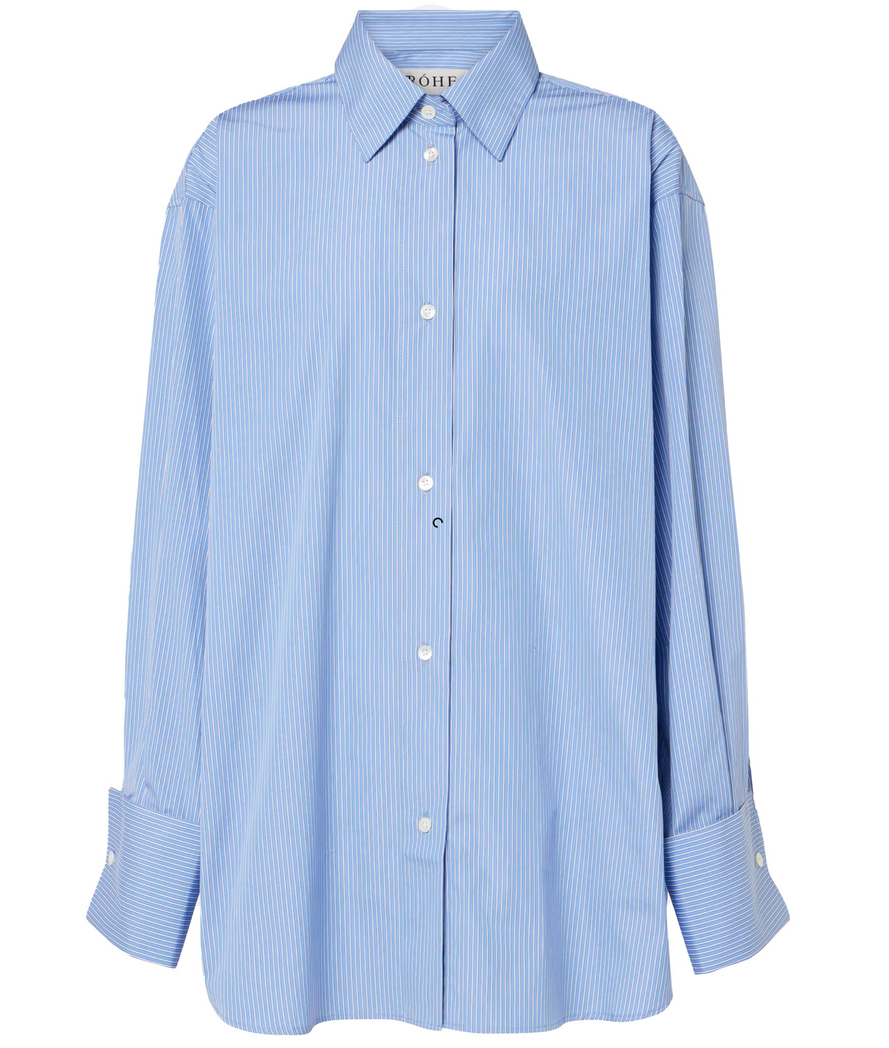 Oversized proužkovaná košile, ROHE, prodává Mytheresa, 390 €