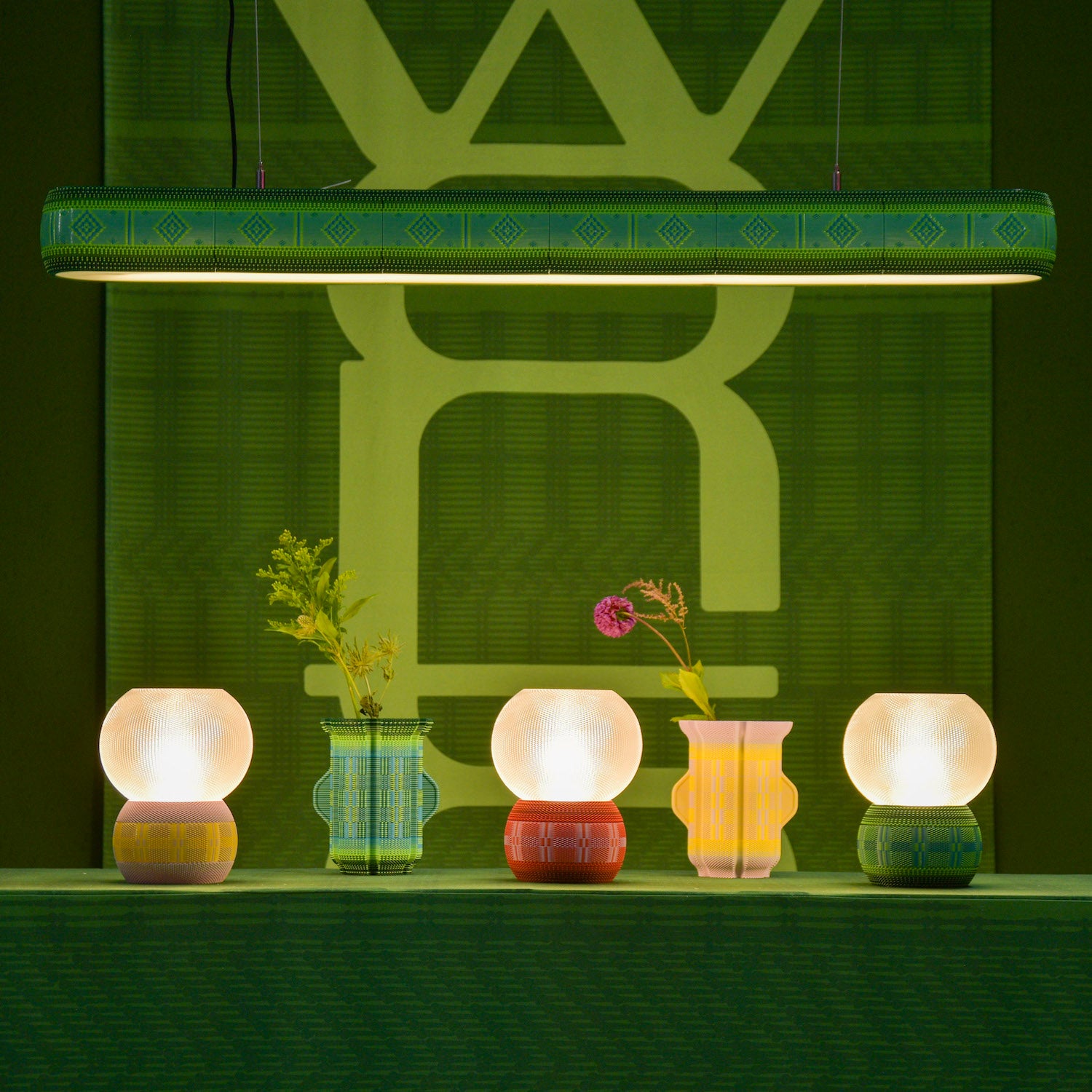 Designblok 2025 - Cena za nejlepší novinku designéra/ky (KKCG Real Estate): Wontek – vázy Ancient Aliens, lampy Weave and Linea