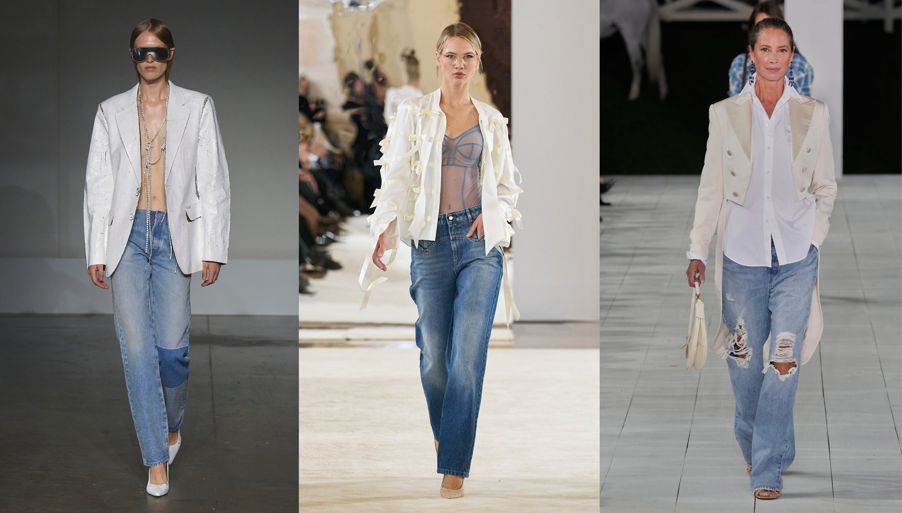 Denim & bílé sako: Móda bez kompromisů, která zvládne všechno