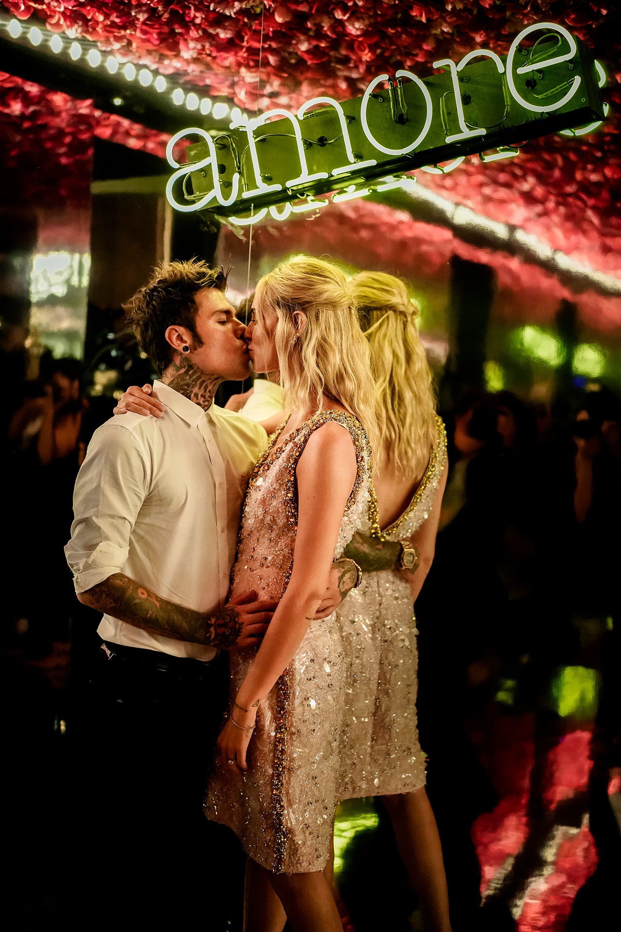 Chiara Ferragni a Fedez na předsvatební večeři