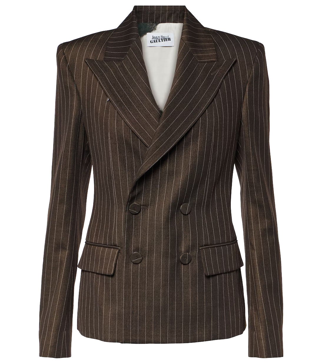 Blejzr s proužkem z vlněné směsi, JEAN PAUL GAULTIER, prodává Mytheresa, 810 €