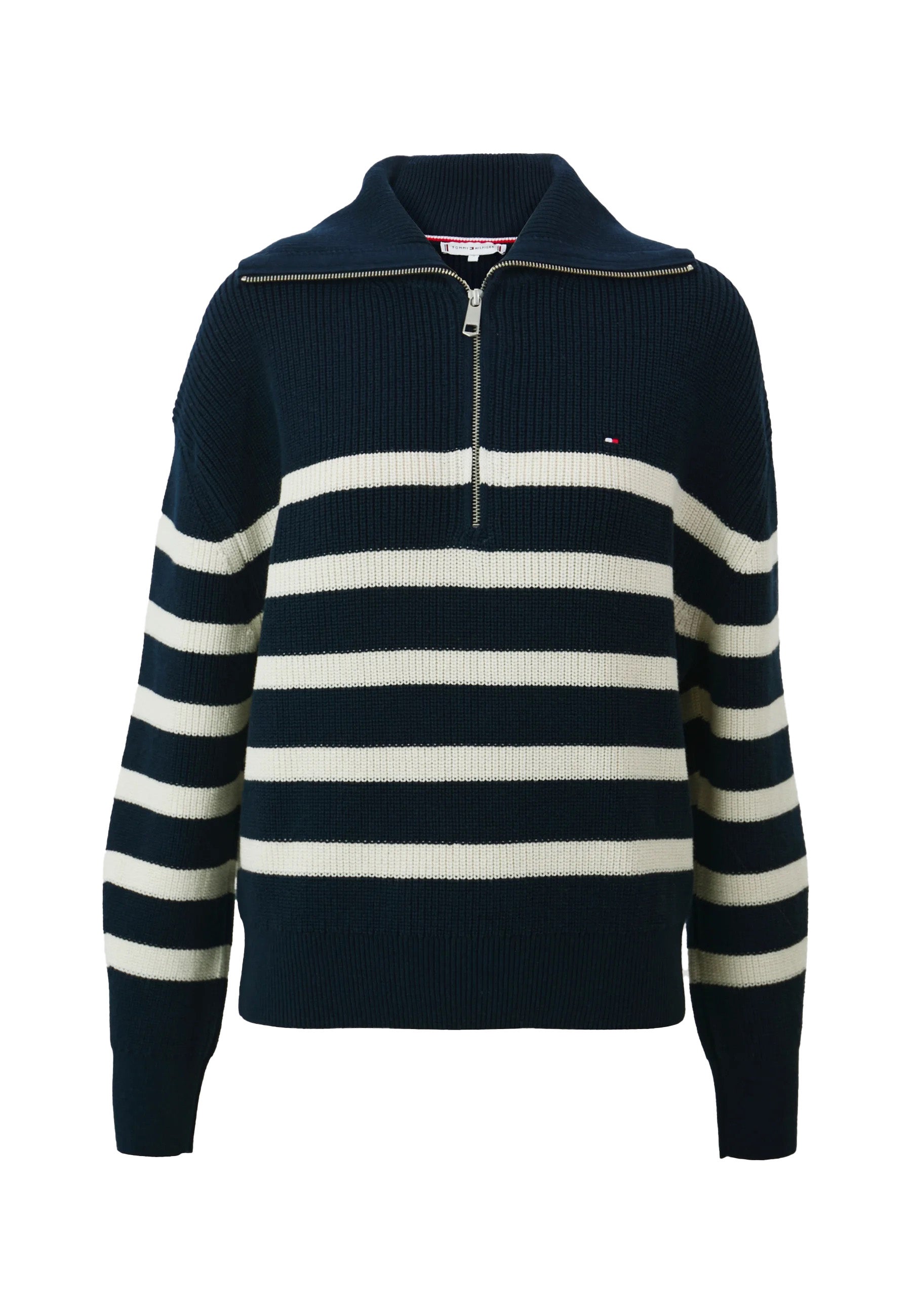 Svetřík s polovičním zipem, TOMMY HILFIGER, prodává Zalando, 4 190 Kč