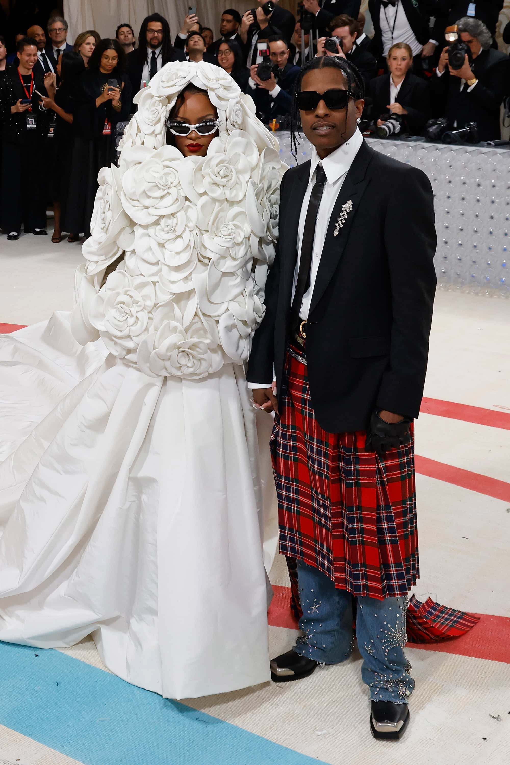 Rihanna and A$AP Rocky na Met Gala 2023